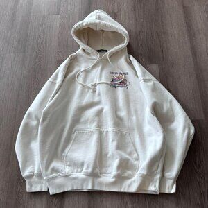 Brandy Melville Women's White and Cream Hoodie